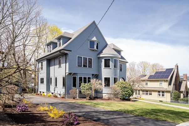 Exterior, Facade, Solar Panels, Queen Anne Victorian