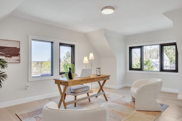 Home Office, Interior, Wood Texture Flooring