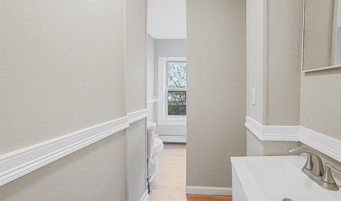 Bathroom, Interior, Wood Texture Flooring