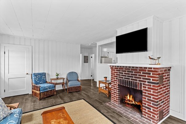 Fireplace, Interior, Living room, Wood Texture Flooring