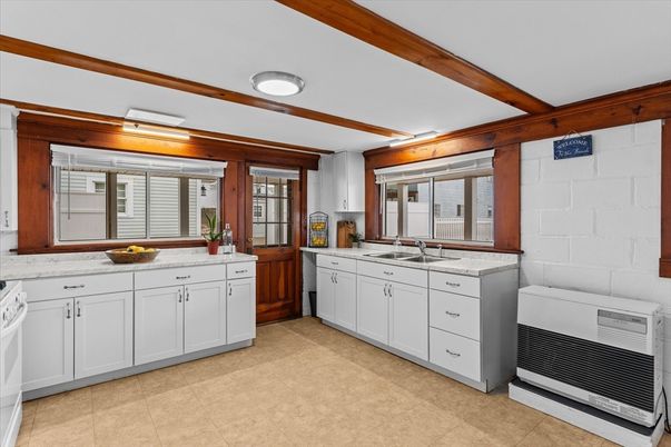 Interior, Kitchen, Wooden Beams
