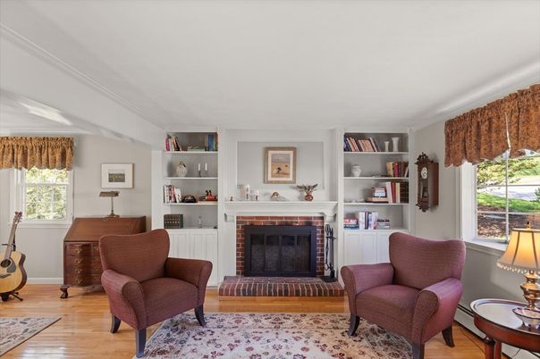 Fireplace, Interior, Wood Texture Flooring