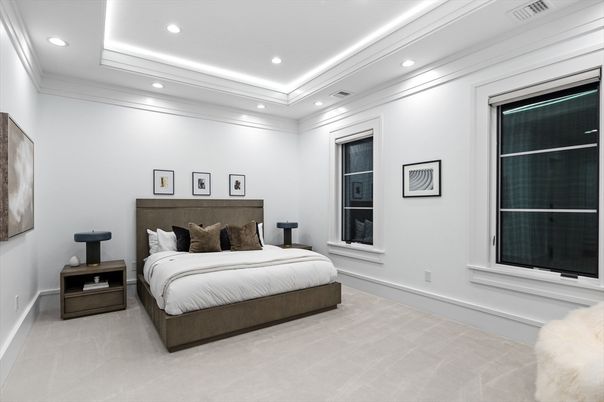 Bedroom, Interior, Recessed Lighting