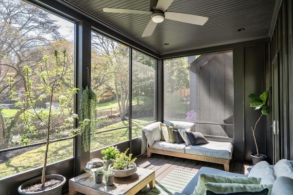 Interior, Sun Room, Wood Texture Flooring
