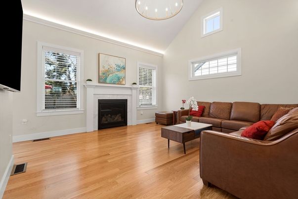 Fireplace, Interior, Living room, Wood Texture Flooring