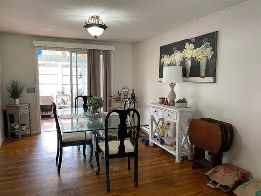 Dining room, Interior, Wood Texture Flooring