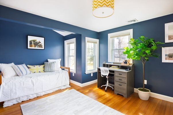 Bedroom, Home Office, Interior, Wood Texture Flooring