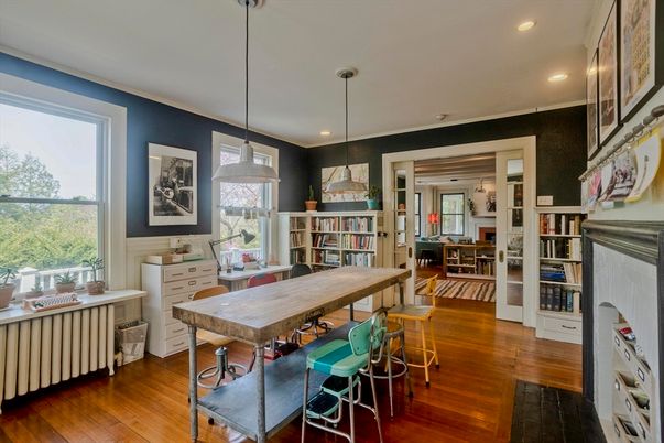 Interior, Pendant Lights, Recessed Lighting, Wood Texture Flooring