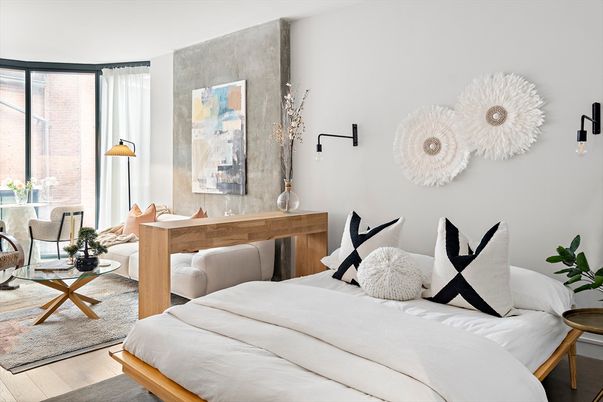 Bedroom, Home Office, Interior, Wood Texture Flooring