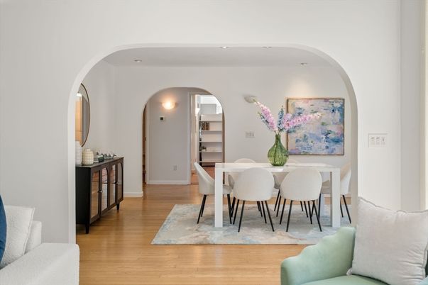 Dining room, Interior, Wood Texture Flooring