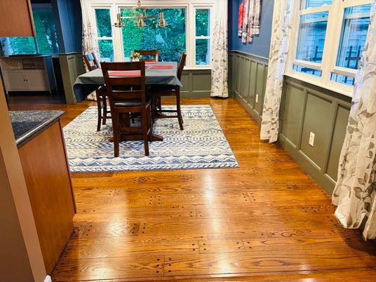 Dining room, Interior, Wood Texture Flooring