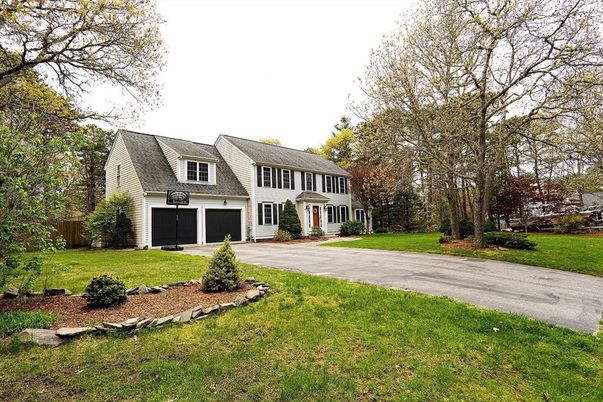 Attached, Backyard, Exterior, Facade, Cape Cod