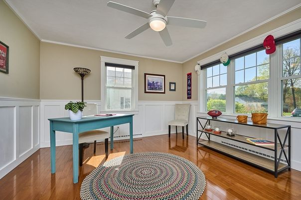 Home Office, Interior, Wood Texture Flooring
