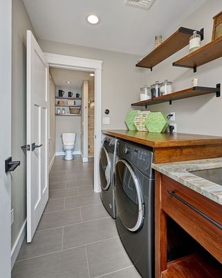 Interior, Recessed Lighting, Washer
