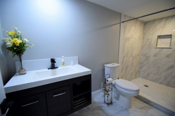 Bathroom, Interior, Marble Walls