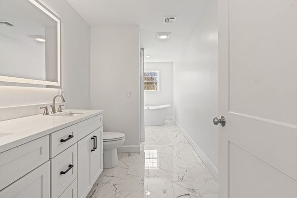 Bathroom, Dual Sink Vanities, Interior, Marble