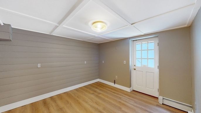 Empty room, Interior, Wood Texture Flooring