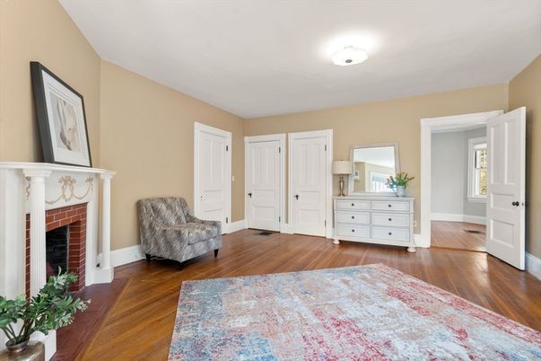 Fireplace, Interior, Wood Texture Flooring