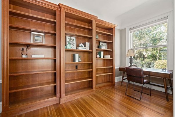Home Office, Interior, Wood Texture Flooring