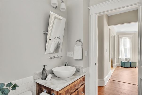 Bathroom, Interior, Wood Texture Flooring
