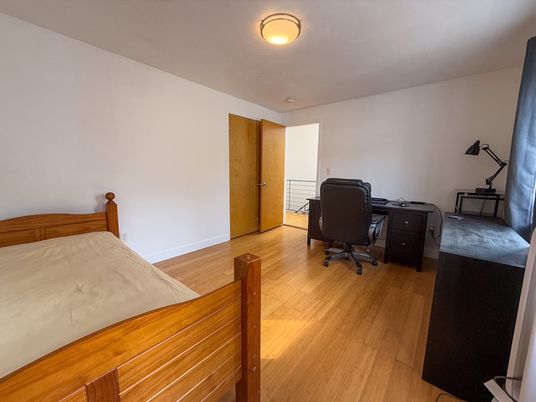 Bedroom, Home Office, Interior, Wood Texture Flooring