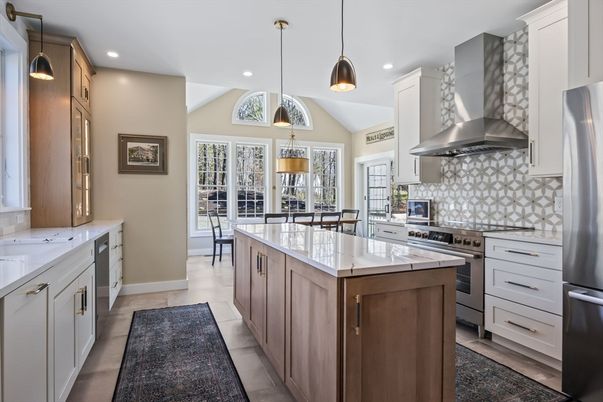 Interior, Kitchen, Pendant Lights, Recessed Lighting, Stainless Steel Appliances