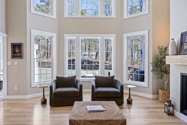 Fireplace, Interior, Living room, Wood Texture Flooring