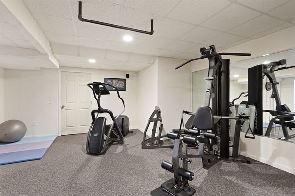 Fitness Equipment, Interior, Recessed Lighting