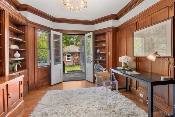 Home Office, Interior, Wood Texture Flooring