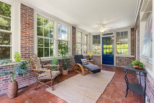 Interior, Stone Walls, Sun Room