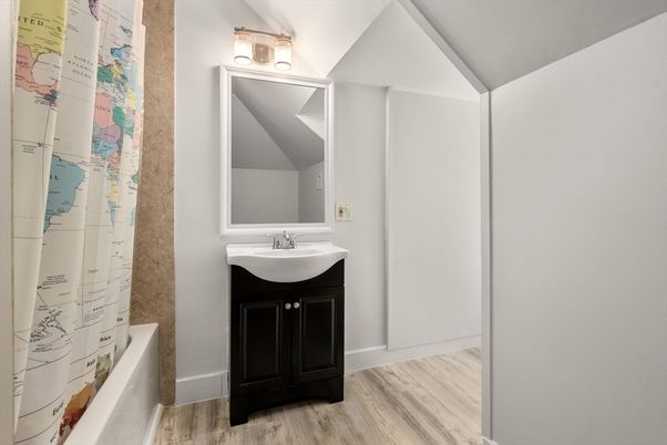 Bathroom, Interior, Wood Texture Flooring