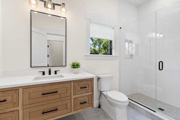 Bathroom, Glass Shower, Interior