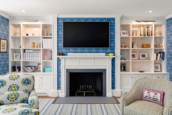 Fireplace, Interior, Recessed Lighting