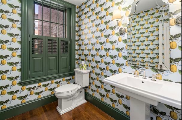 Bathroom, Interior, Wood Texture Flooring