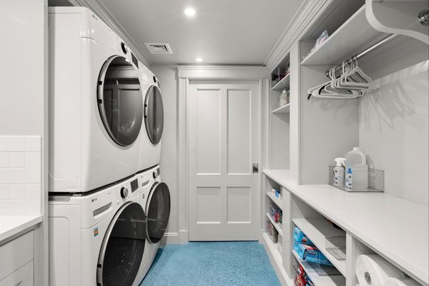 Interior, Recessed Lighting, Utility Closets, Washer