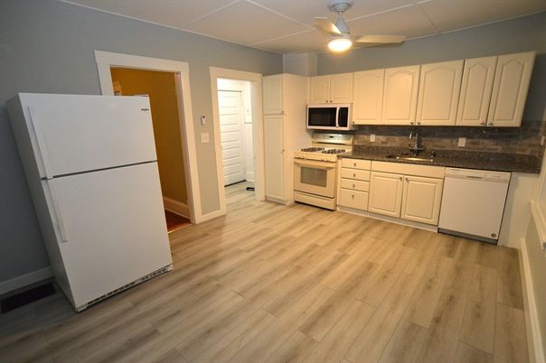 Interior, Kitchen, Wood Texture Flooring