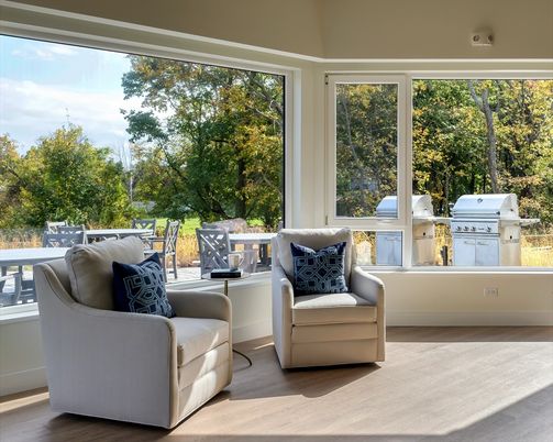 Interior, Sun Room, Wood Texture Flooring