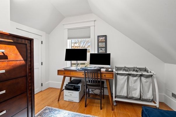 Home Office, Interior, Wood Texture Flooring