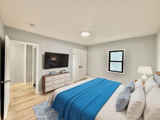 Bedroom, Interior, Wood Texture Flooring