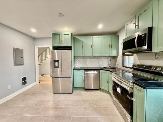 Interior, Kitchen, Recessed Lighting, Stainless Steel Appliances