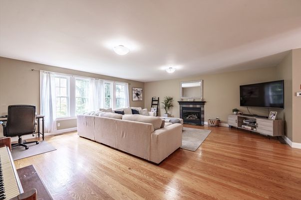 Fireplace, Interior, Living room, Wood Texture Flooring