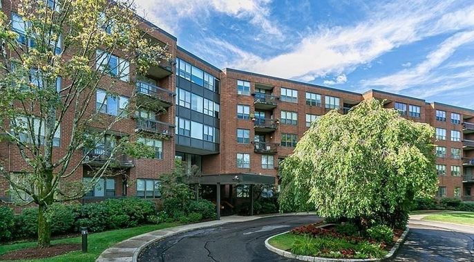 Exterior, Facade, Brick Facade, Condo Building