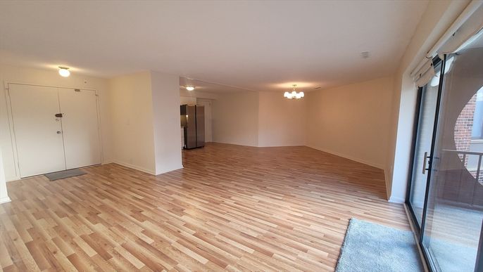 Chandelier, Empty room, Interior, Wood Texture Flooring