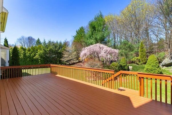 Backyard, Exterior, Wood Texture Flooring