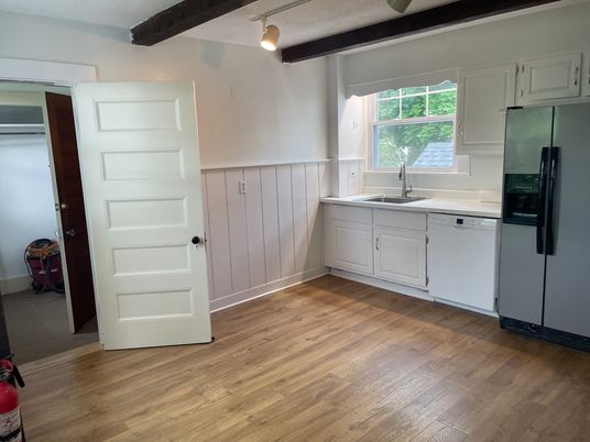Interior, Kitchen, Wooden Beams, Wood Texture Flooring
