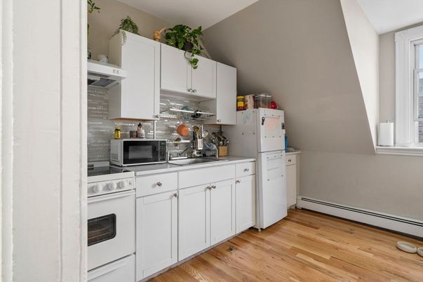 Interior, Kitchen, Wood Texture Flooring