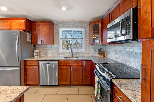 Interior, Kitchen, Recessed Lighting, Stainless Steel Appliances