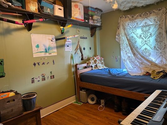 Bedroom, Interior, Wood Texture Flooring