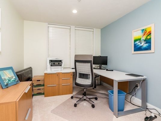 Home Office, Interior, Recessed Lighting