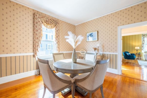 Dining room, Interior, Wood Texture Flooring